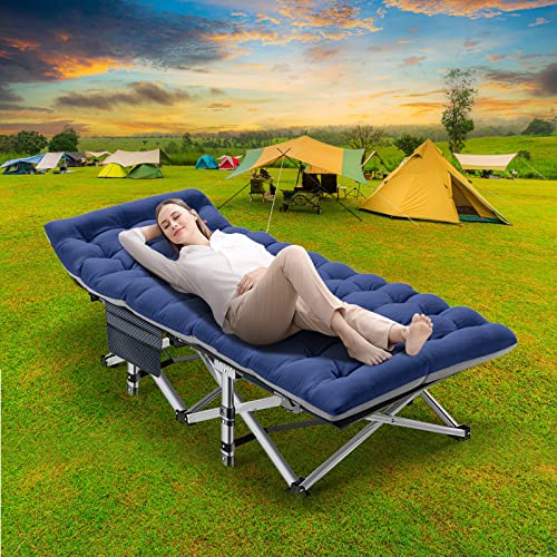 NAIZEA Folding Camping Cot for Adults, Adjustable Reclining Chair N72576