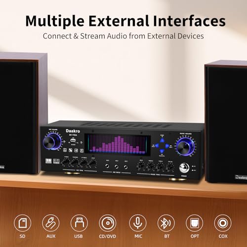 AV-735A 600W 5.1 Channel Home Theater Stereo Receiver with Bluetooth E89635