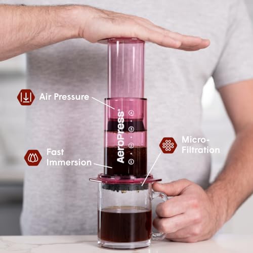 AeroPress Original Coffee Press – 3-in-1 Portable Coffee Maker for Travel S81656