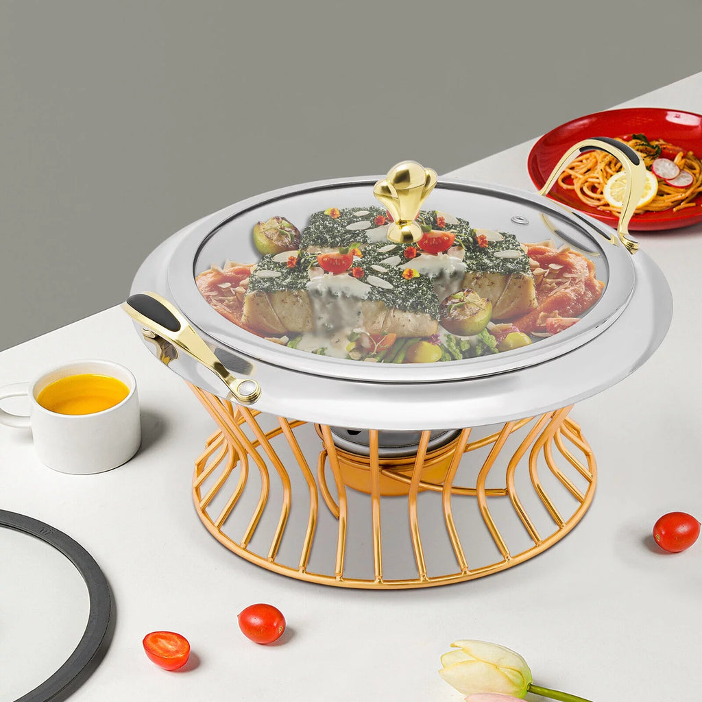 2L Non-stick Chafing Dish Food Warmer Buffet Adjustable W91839