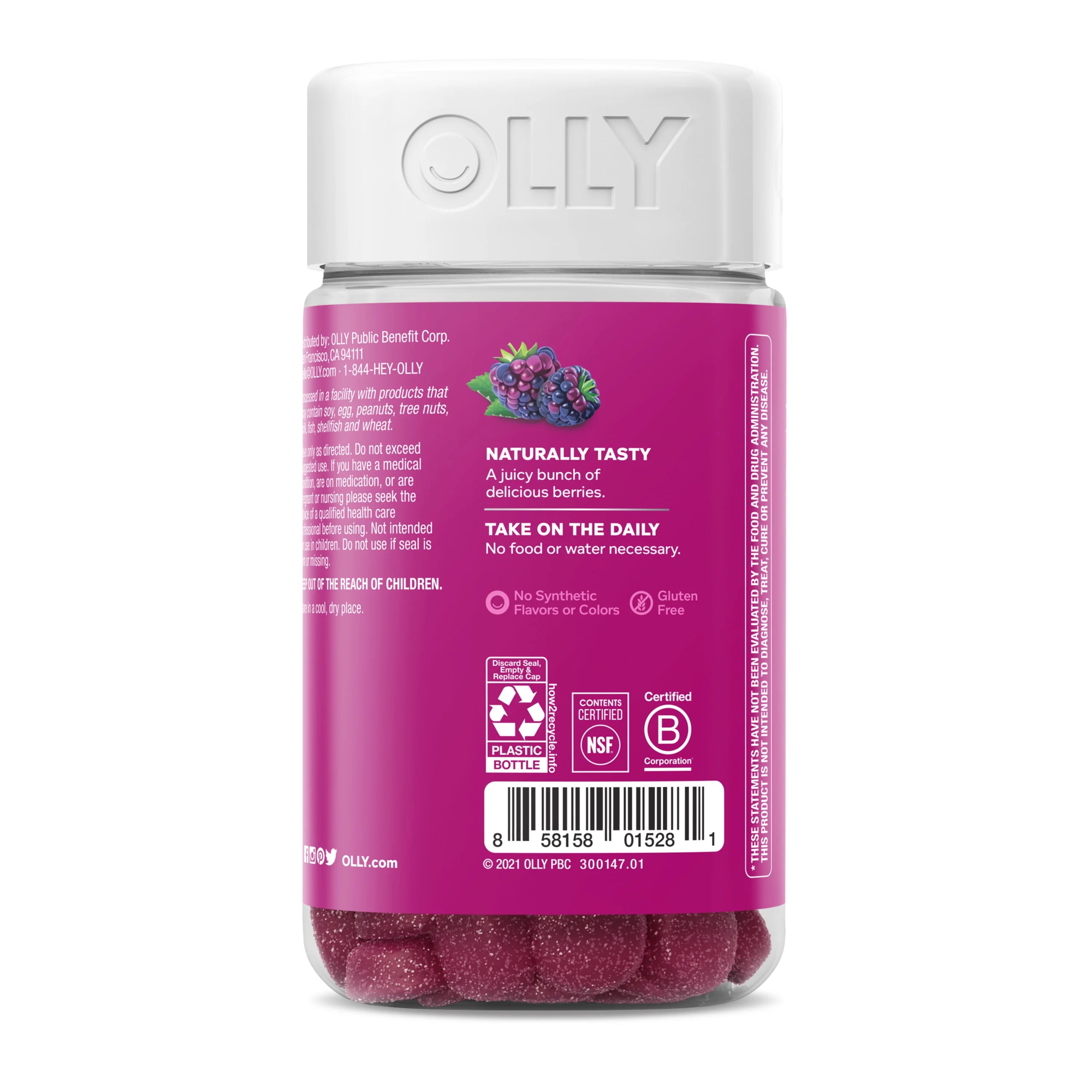 OLLY Probiotic Gummy, Berry, 80 Ct Z506