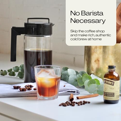 Takeya Tritan Cold Brew Coffee Maker - 1 Quart, Black W8574