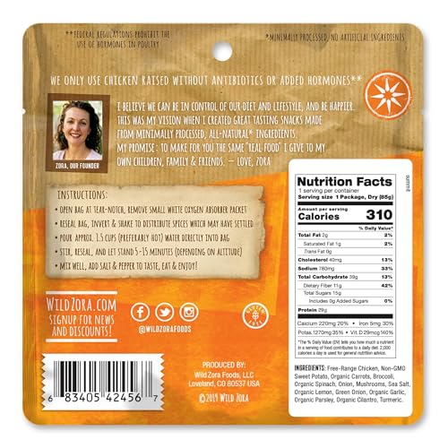 Wild Zora Paleo Freeze Dried Meals for Backpacking & Camping, Gluten Free, Variety 7-Pack C34212
