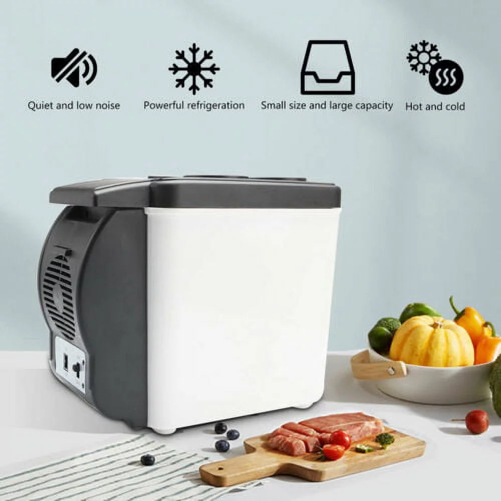 Portable Car Cooler Mini Fridge Warmer 6L Electric Refrigerator G299