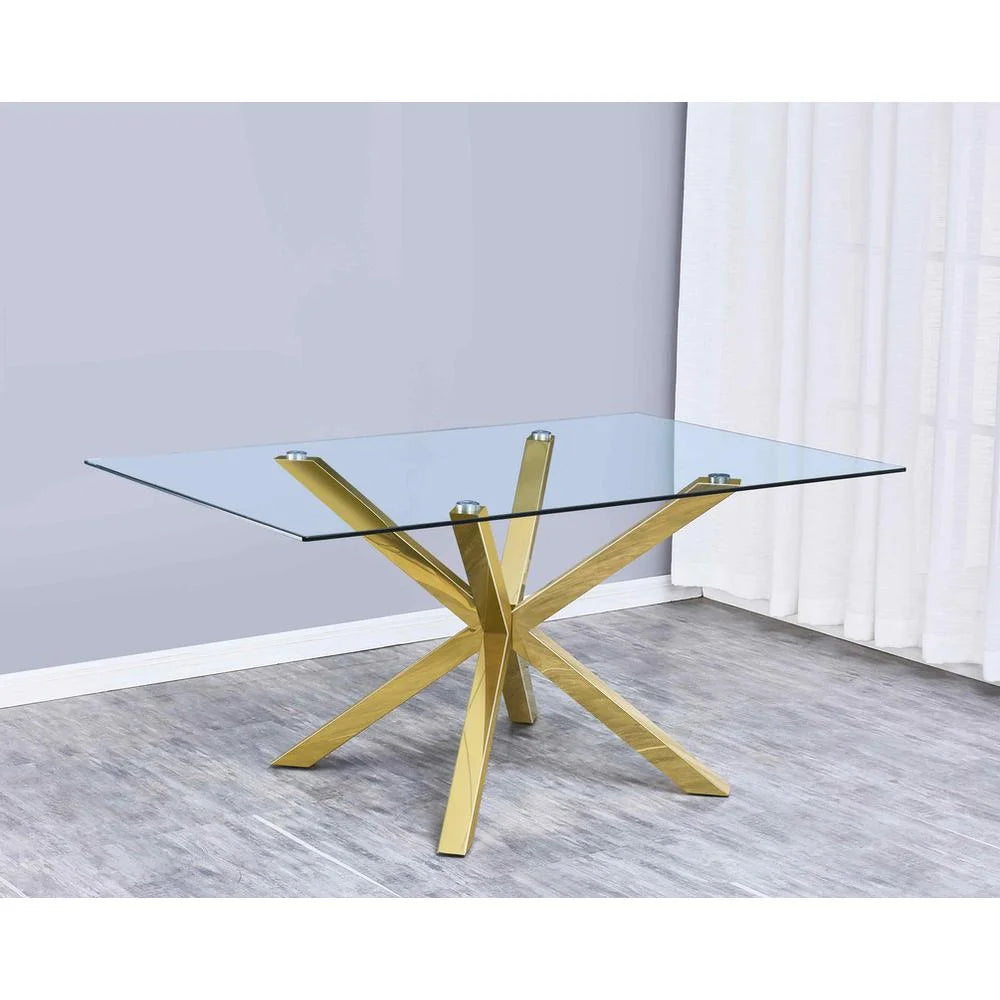 5pc Glass Dining Table Set Z115252