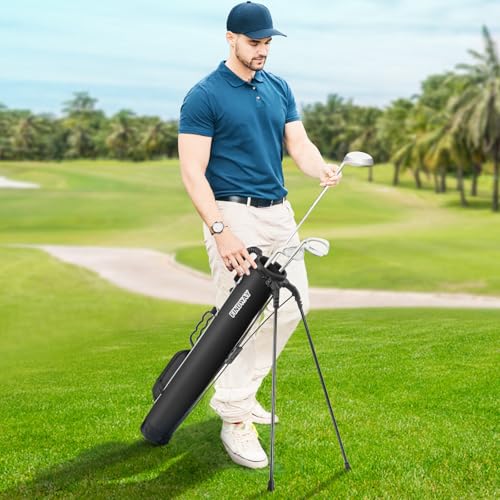 Findway Golf Stand Bag Lightweight Carry Bag with Ball Holder and Pockets H5623