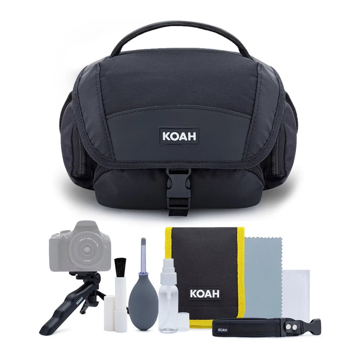 Canon EOS Rebel T7 DSLR Camera with 18-55mm and 75-300mm Lenses and Bag Bundle P93789
