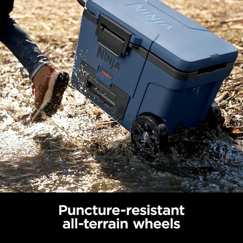 Ninja FrostVault 45QT Cooler with Wheels, Lakeshore Blue M1144