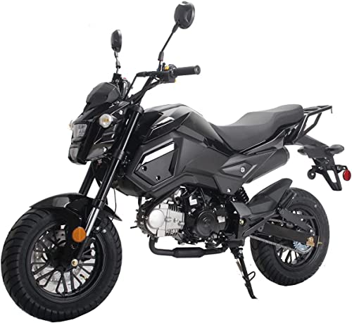 HHH Vader 125 Motorcycle Gas Bike with Big Headlights (Black) M2726