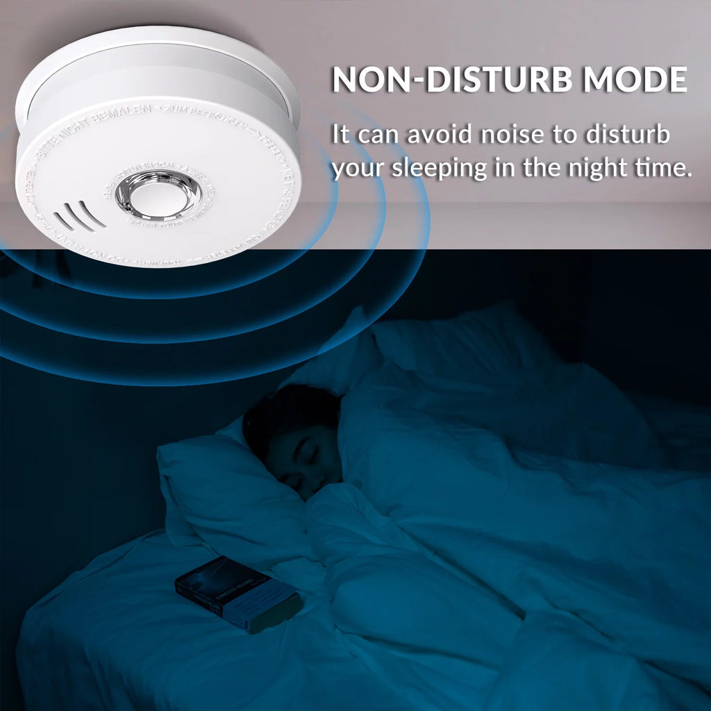SITERWELL Smoke Detector 2 Pack, Photoelectric Sensor, 9V Battery Operated Fire Alarm S991