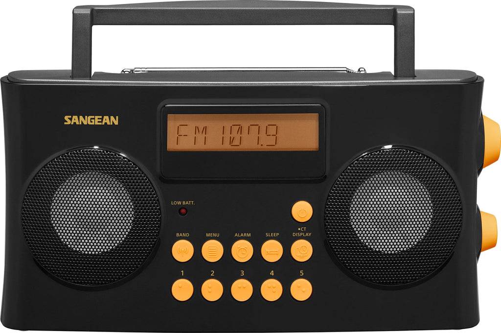 Sangean PR-D17 AM/FM-RDS Portable Radio for Visually Impaired with Voice Prompts, Black C190574