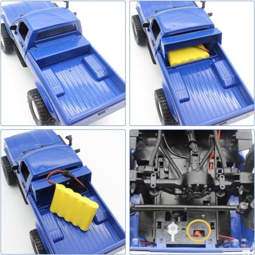 Mostop RC Crawler Truck C24 4x4 Off-Road with LED Light, 2.4Ghz Remote Control G137