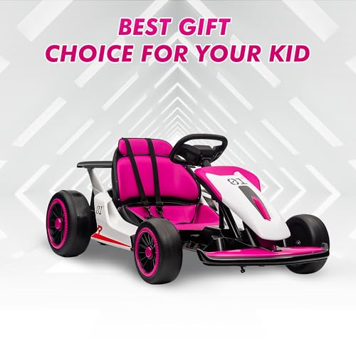 24V Electric Go Kart Drifting Ride On Car for Kids 6-12 Years Old T574114