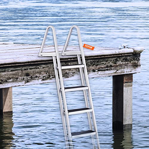 VEVOR Removable Dock Ladder 3/4/5 Steps, Aluminum, 350/500lbs Capacity T419635