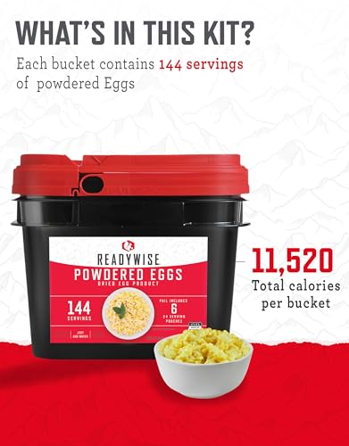 ReadyWise Emergency Food Supply 104 Servings Variety Pack Bucket A71005
