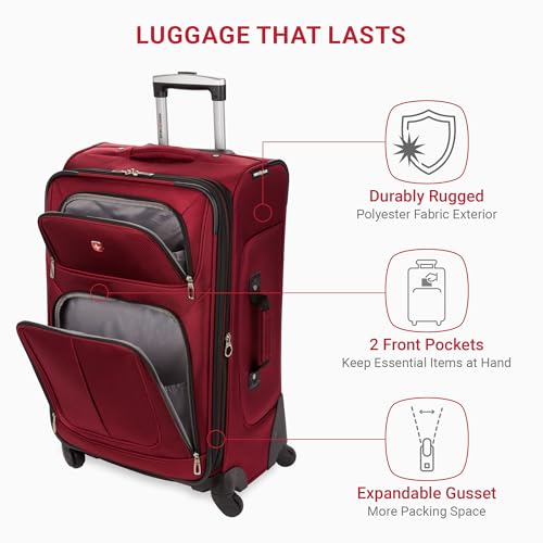 SwissGear Sion Softside Expandable Roller Luggage 3 Piece Set N784870