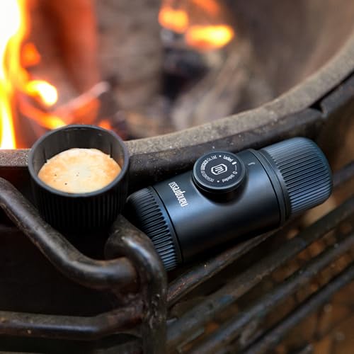 WACACO Nanopresso Portable Espresso Maker, 18 Bar Pressure, Manual Travel Coffee Maker F884