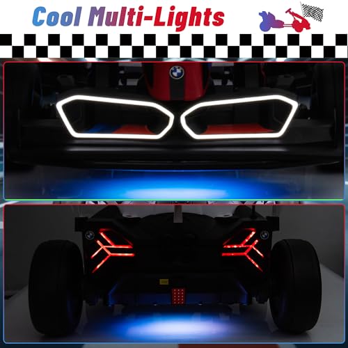 BMW Licensed 24V 9AH Electric Drift Kart for Kids, 7.5 MPH, Grey F94684