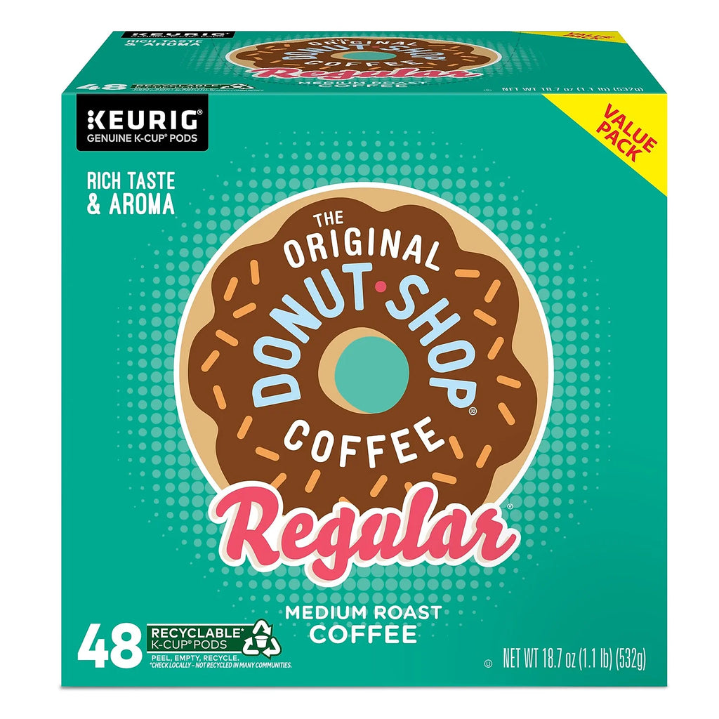 The Original Donut Shop Regular K-Cup Pods, Medium Roast Coffee, 48 Count F4187