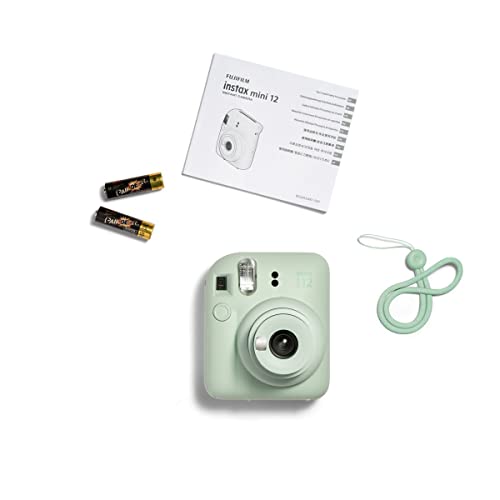 Fujifilm Instax Mini 12 Instant Camera Pastel Blue with 40 Sheets Film Bundle R3418