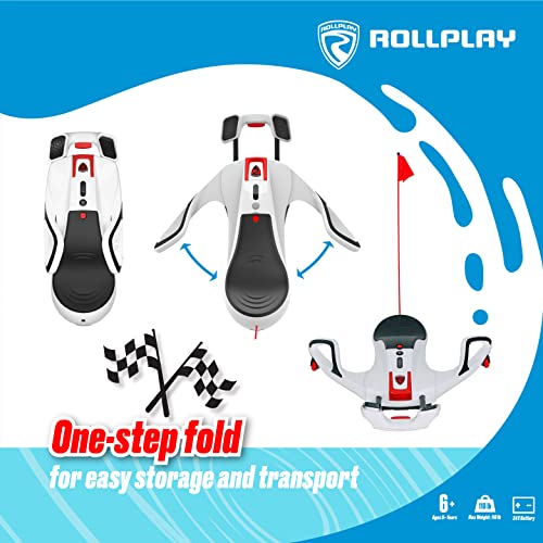 Rollplay Nighthawk Electric Ride On Toy for Kids 6+ with 12V Battery, White W359