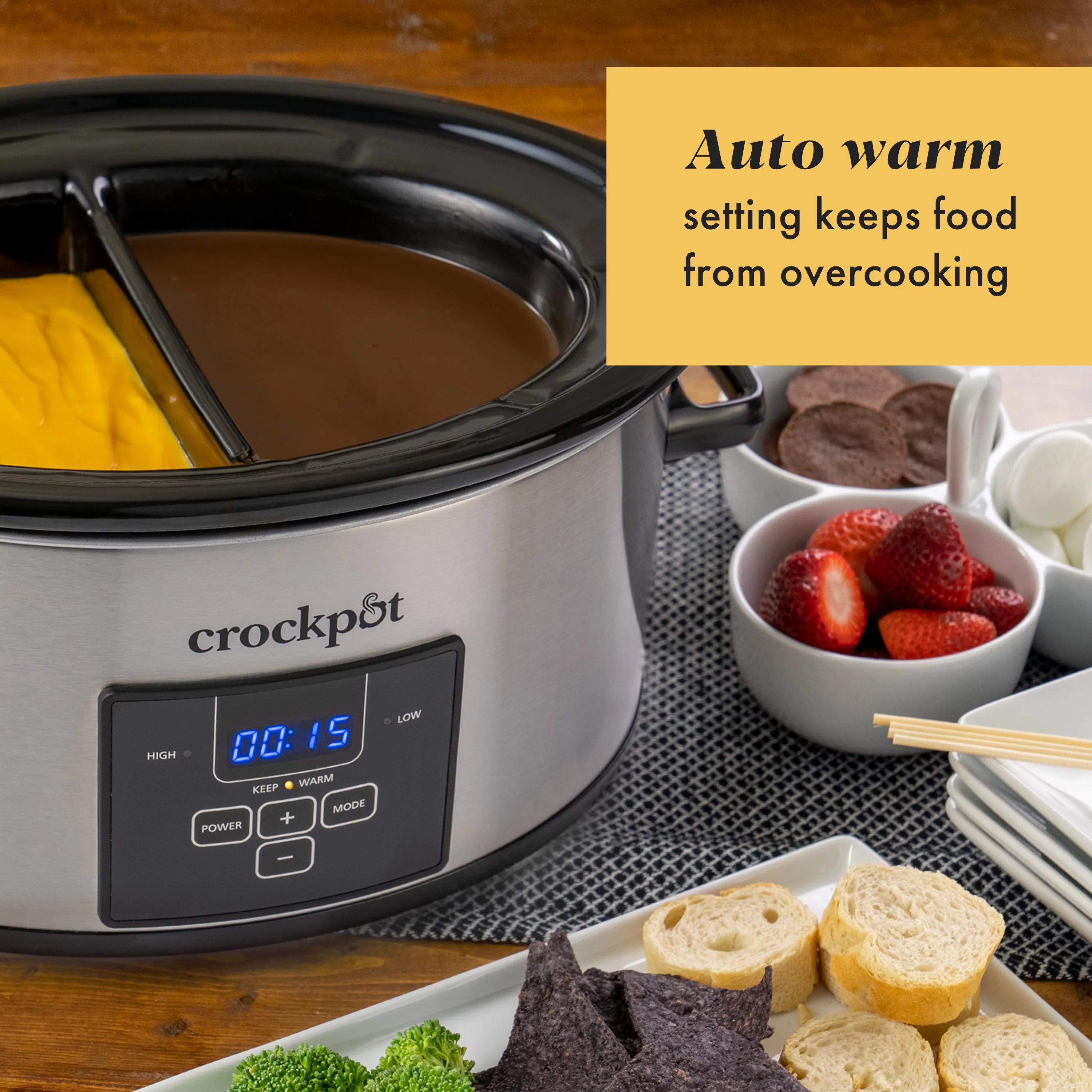 Crockpot™ Choose-a-Crock 6-Quart Programmable Slow Cooker, Stainless Steel W147036
