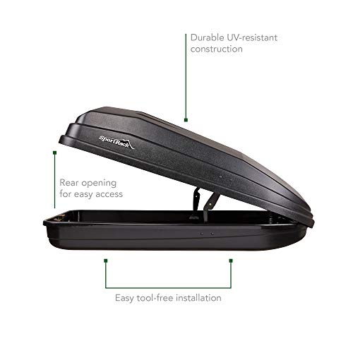SportRack Vista XL Rear Opening Cargo Box Black M4428