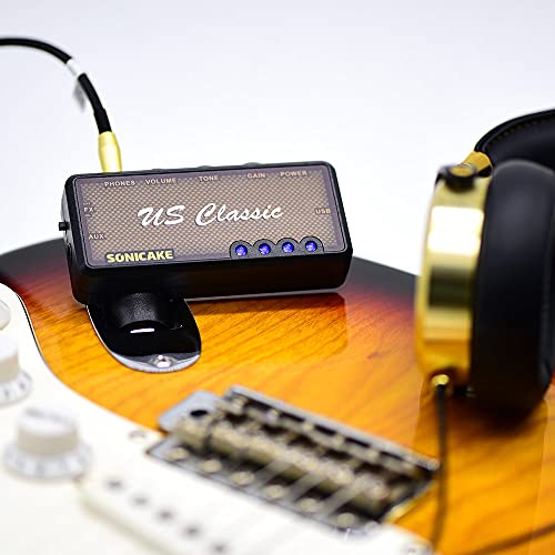 SONICAKE Guitar Headphone Amp Mini Rechargeable Plug-in V111762