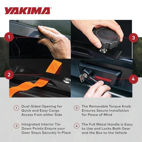 Yakima SkyBox NX XL Roof Cargo Carrier, 18 cu ft, Black W25736