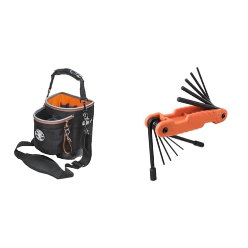 Klein Tools 55419SP-14 Tool Bag with Shoulder Strap, 14 Pockets O8402