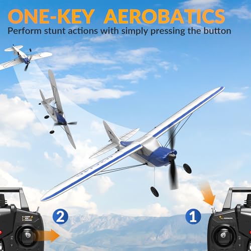 RC Plane Sport Cub 500 S2 RTF 4CH Remote Control Airplane with Gyro Stabilization X982775