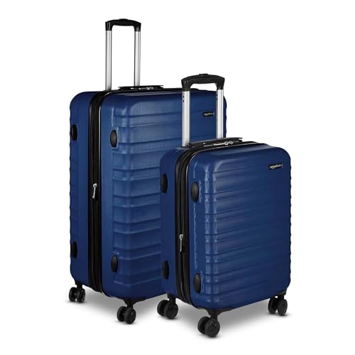 Amazon Basics 21" Hardside Carry-On Luggage with Wheels, Expandable, Black L489