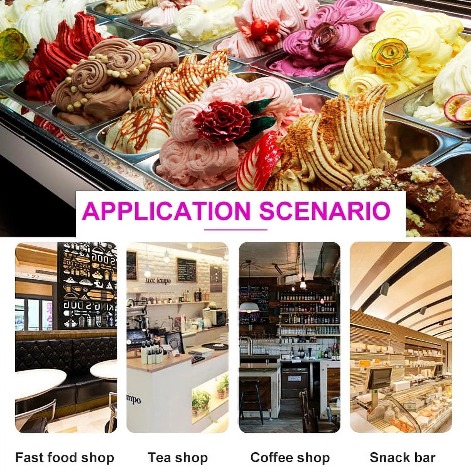 Kolice ETL Commercial Gelato Ice Cream Machine Batch Freezer Y1426