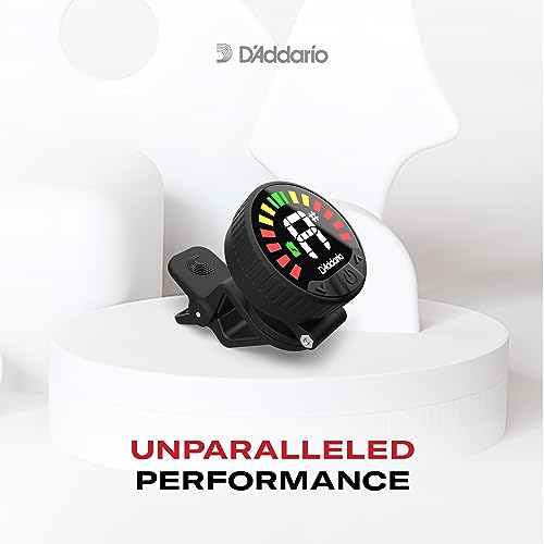 D'Addario Nexxus 360 Rechargeable Clip-On Guitar Tuner F8432
