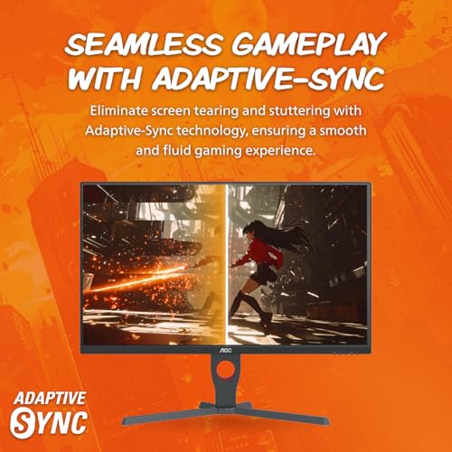 AOC 24G4 24" Gaming Monitor, Full HD IPS, 180Hz 1ms Y482158