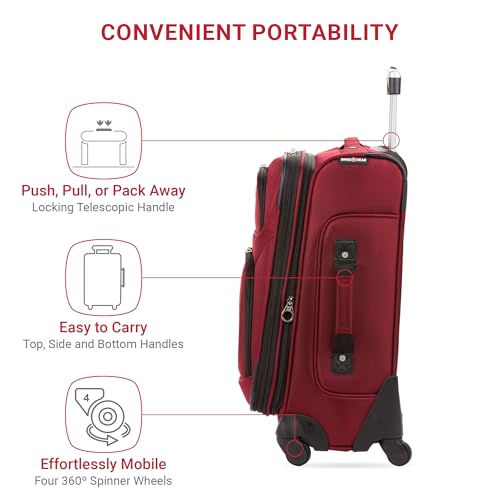 SwissGear Sion Softside Expandable Roller Luggage 3 Piece Set N784870