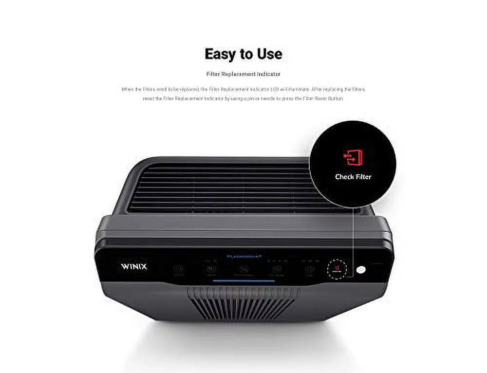 Winix 5300-2 Air Purifier with True HEPA and Carbon Filter, Gray Y335752