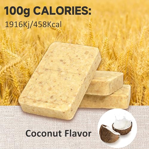Emergency Food Bars Coconut Flavor, 20 Year Shelf Life, 12 Count L62362