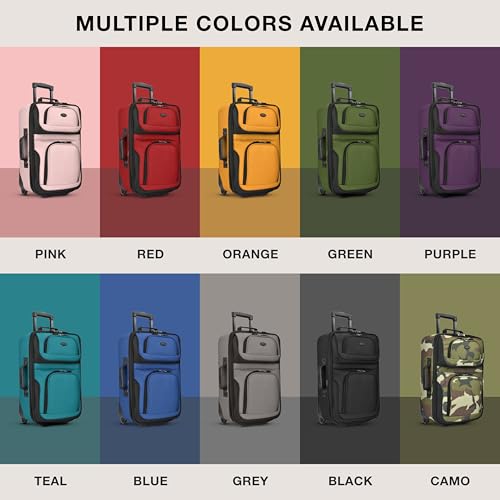 U.S. Traveler Rio Expandable Carry-on Luggage, Orange R95197