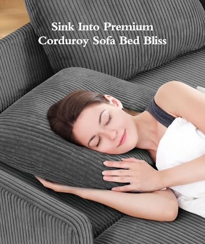 3 in 1 Convertible Sleeper Chair Sofa Bed with Adjustable Backrest, Blue M92497