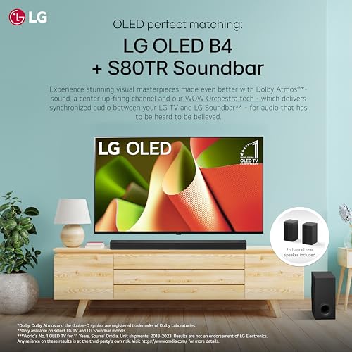 LG 55-Inch Class OLED B4 Series Smart TV 4K with Magic Remote H15960