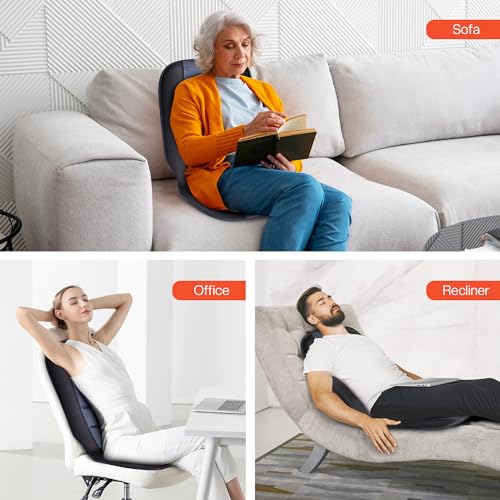 CILI Massage Chair Pad with Heat, Back Massager for Office Chair Y9611