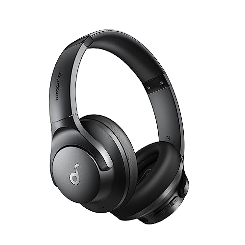 Soundcore by Anker Q20i Hybrid Active Noise Cancelling Headphones, Wireless Over-Ear Bluetooth, White S574