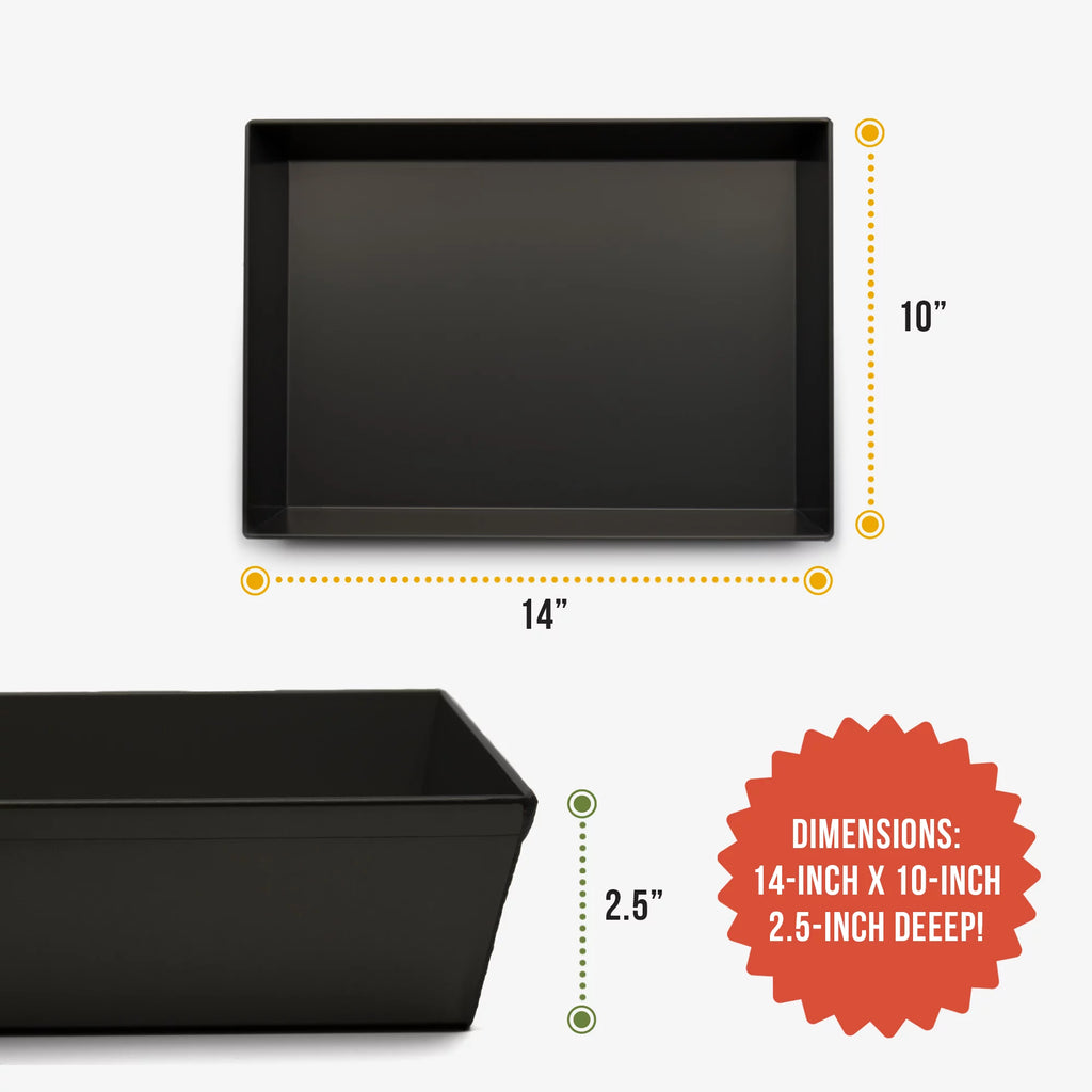 Chef Pomodoro Detroit Style Pizza Pan, 14 x 10", Anodized Aluminum X2414