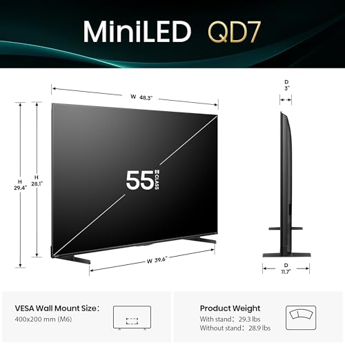Hisense 75" QD7 Series Mini-LED 4K UHD Smart Fire TV (2025 Model) H41031