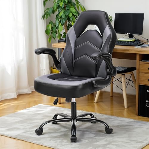 Gaming Chair with Footrest, Lumbar Support, Red/Black M9231