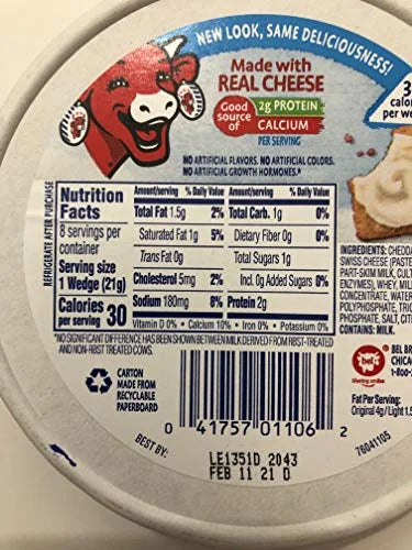 The Laughing Cow Spreadable Cheese Wedge Variety Pack T68137