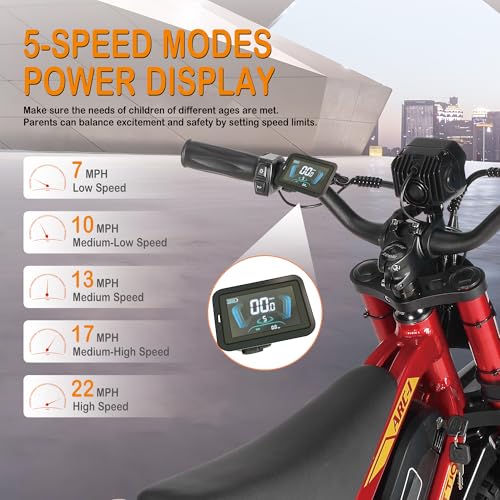 ARC-I 36V Electric Dirt Bike for Kids 5-8, 750W, 22MPH, 16" Tires W181791