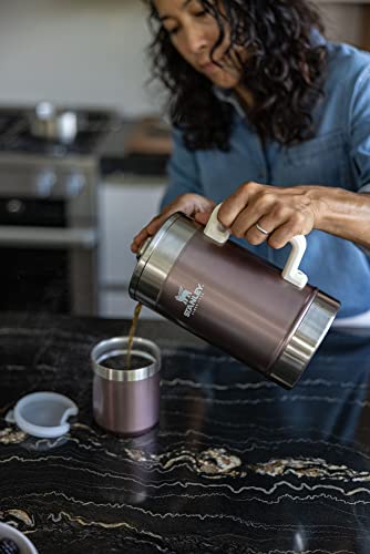 Stanley Classic Stay-Hot French Press Coffee Maker 48 oz, Insulated Stainless Steel, Hammertone Green L5297