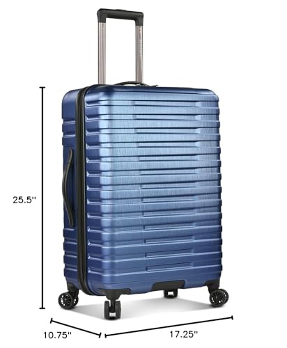 U.S. Traveler Boren Polycarbonate Hardside Carry-on Suitcase with 8 Spinner Wheels, Teal, 22-Inch S2578